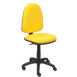 Silla de oficina ergonómica Piqueras y Crespo, Altura Regulable, Tapizado de Bali, Amarillo