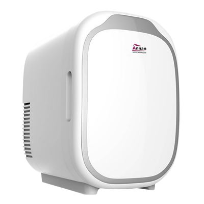 Refrigerador De Belleza Dam Mini Nevera Para Maquillaje Portátil De 8 Litros Modo Frío O Calor Blanco