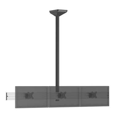 Soporte De Techo Menú Board Kimex 031-4332k2 - Para 3 Pantallas 32"" - Altura 150cm
