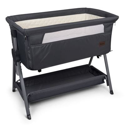 Cuna De Colecho Baninni Elia Gris Oscuro 92x55x82cm
