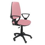 Silla de oficina ergonómica Piqueras y Crespo Modelo 14CP Brazos incluidos tejido rosa pálido