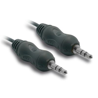 Cable Metronic Audio jack estereo 3,5mm macho / macho - 1,20 metros - negro