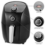 Freidora Clatronic FR 3698 H sin aceite por aire caliente, capacidad 1,5 L, termostato y temporizador, 900 W