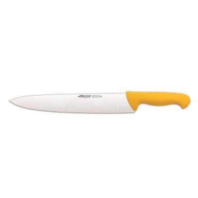 Cuchillo De Cocinero Arcos Colour - Prof 292300 De Acero Inoxidable Y Mango Ergonómico - Amarillo
