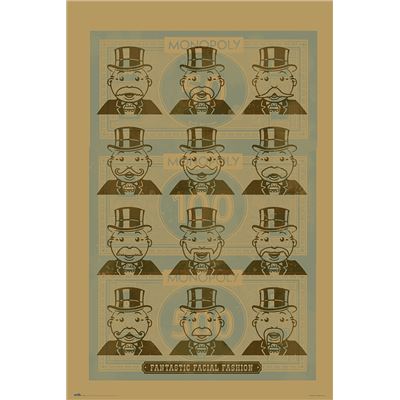 Erik Monopoly Facial fashion 91x615 cm poster