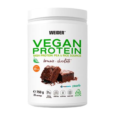 Weider - Vegan Protein 750 G - Proteínas De Guisante (pisane C9) Y Arroz De Alta Calidad - Sabor Chocolate