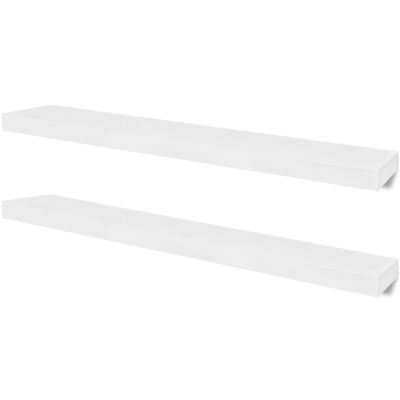 Vidaxl Blanco Estantes De Pared 4 Unidades 100 Cm