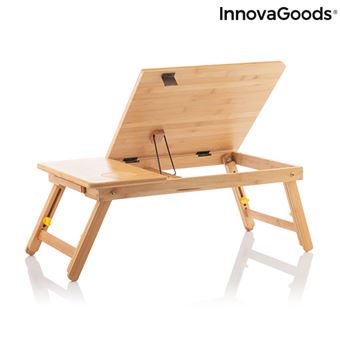 Mesa de bambú grande alta calidad plegable mobiliario mesa de