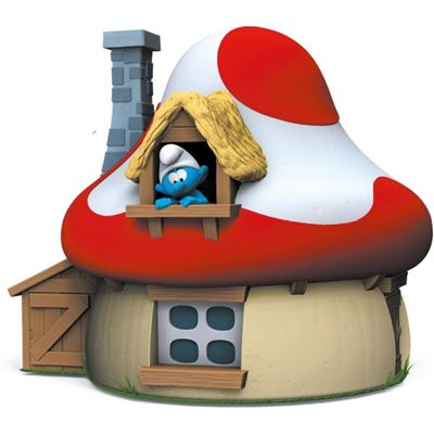 Plastoy Hucha Casa Seta Los Pitufos 15 Cms
