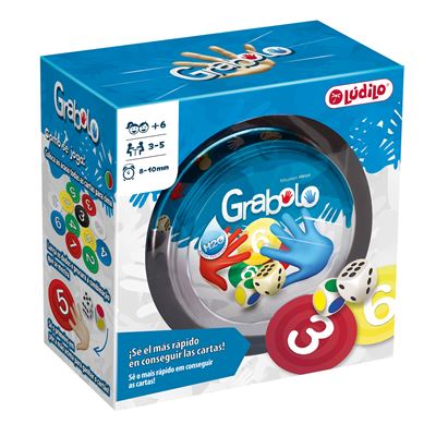 Lúdilo – Grabolo, Juegos Educativos Mayores De 6 Años, Juegos De Mesa Familiares, Resistente Al Agua, Agilidad Mental, 3-5 Jugadores, 10 Min