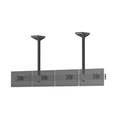 Soporte De Techo Menú Board Kimex 031-4432k1 - Para 4 Pantallas 32"" - Altura 100cm