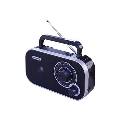 Radio Portátil Fm Analógica, Roadstar Tra-2235rd, Funciona Red/pilas, Toma Auriculares, Altavoz 6.4w, Rojo