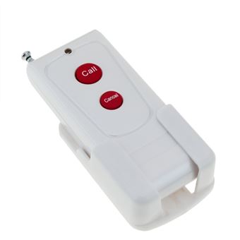 Pulsador emisor transmisor para sistema de llamada inalámbrico PrimeMatik, 1000m 2 teclas