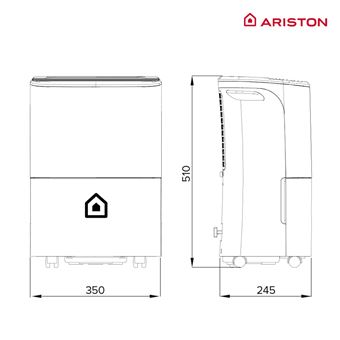 Deshumificador WiFi 21l  Ariston Deos 21 litros WiFi