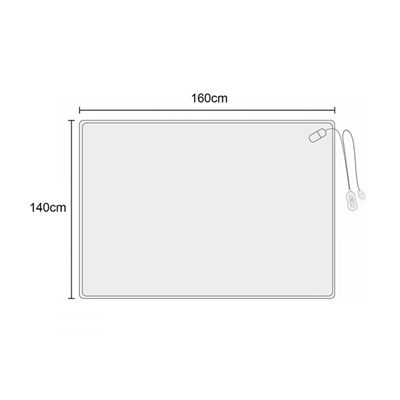 CALIENTA CAMAS ELECTRICO THULOS 150X80CM LAVABLE 60W TH-EB300