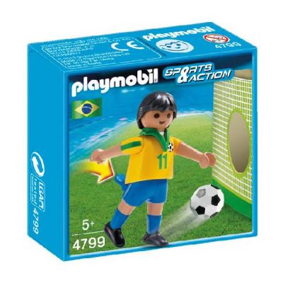 Playmobil Sports & Action - El Fútbol - Jugador Del Equipo Brasileño - 4799