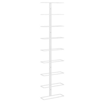 Botellero De Pared Para 9 Botellas Vidaxl Hierro Blanco