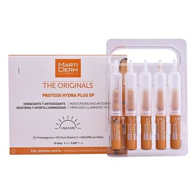 Ampollas Hidratantes Y Antioxidantes Para Piel Normal Y Mixta Martiderm The Originals Proteos Hydra Plus Sp 30 X 2ml