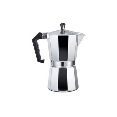 Cafetera Italiana Edm 76124 Alumino 12 Tazas Plata