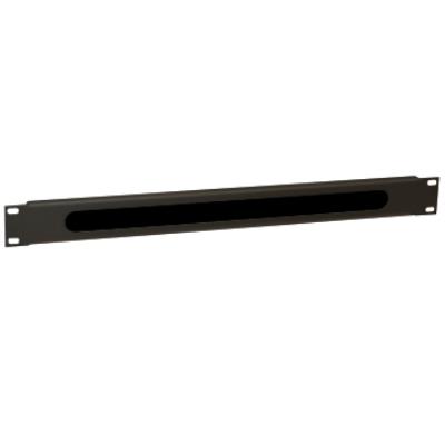 Guía Cable Con cepillo 1u black ral 9005 wpnacm201b accesorio de bastidor rack 483 19