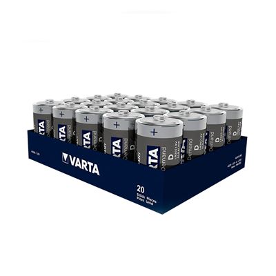 Packs de 20 Pilas Alcalinas C Varta - 1,5 V