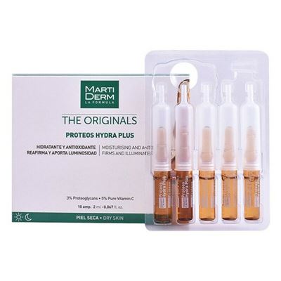 Ampollas Hidratantes Y Antioxidantes Para Piel Seca Martiderm The Originals Proteos Hydra Plus Sp 10 X 2ml