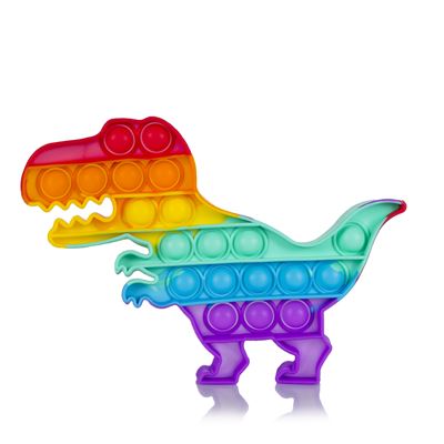 Bubble Pop It Dam Juguete Sensitivo Desestresante, Burbujas Silicona Apretar Pulsar. Diseño T-rex.multicolor