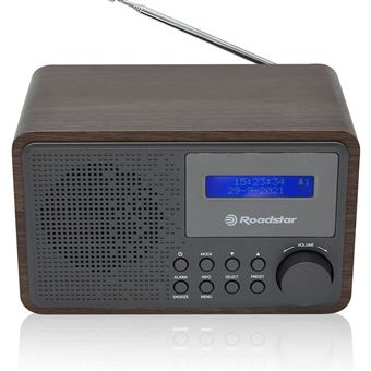 Cenagal Comportamiento acumular Radio Portátil Vintage Digital DAB / DAB+ / FM, Roadstar HRA-700D+/WD,  funciona Conectado Red/Pilas, Madera - Radio portátil - Los mejores precios  | Fnac