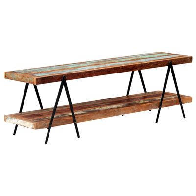 Mueble Para Tv Vidaxl De Madera Maciza Reciclada 160x40x50