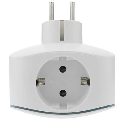 Multiplicador BeMatik de clavija enchufe schuko triple de color blanco con  cargador USB 5VDC - Cables y adaptadores para teléfonos móviles - Los  mejores precios