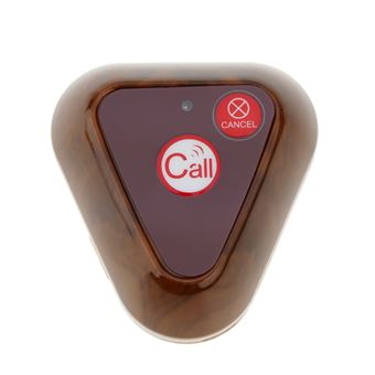 Pulsador emisor transmisor para sistema de llamada inalámbrico PrimeMatik, 500m 2 teclas