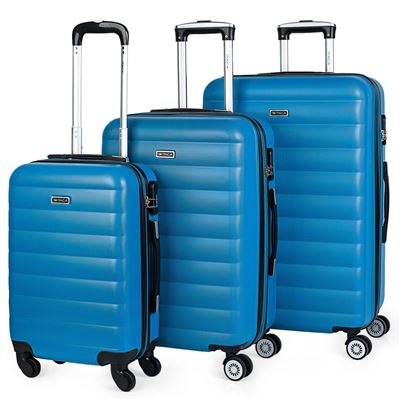 Juego set 3 Maletas de viaje trolley 50/60/70 cm Itaca 71200 azul cian,  Maleta / Trolley, Los mejores precios | Fnac