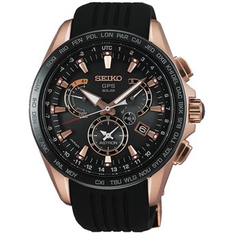 Reloj Seiko astron reloj para Hombre Analógico de Automático japonés con brazalete de Silicona SSE055J1 - 1