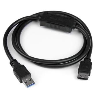 Adaptador StarTech.com Cable de 91cm USB 3.0 a eSATA para Disco Duro o SSD - SATA de 6 Gbps - 1