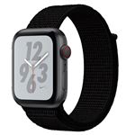 Pulsera de nylon para Apple Watch Series 4 40mm/Series 3/2/1 38mm, Negro