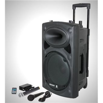 Altavoz portátil Ibiza Sound PORT8VHF-BT negro - Altavoces para exterior -  Los mejores precios