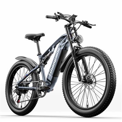 Bicicletas eléctricas Shengmilo MX05 gris 500W Motor Bafang 48V15AH Batería de Litio