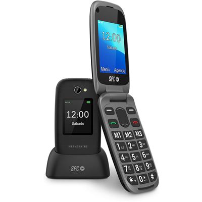Teléfono Móvil SPC Zeus 4G para Personas Mayores Negro