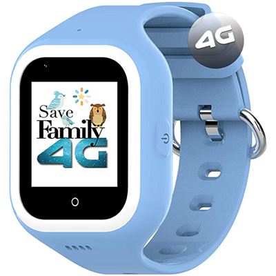 Smartwatch 4G ICONIC SaveFamily WIFI, Bluetooth, Boton SOS Waterproof Ip67. APP SaveFamily azul