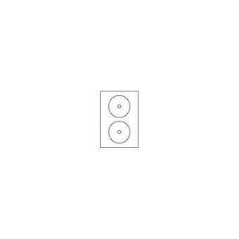 Avery White Full Face CD/DVD Label - Laser - L7676 - Etiquetas de impresora