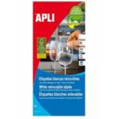 Etiqueta Impresora 3054 48.5x25.4 removible adhesivas a4 48.5 mm 25.4 100 hojas apli paper 485x254 100h 48.5mm 25.4mm
