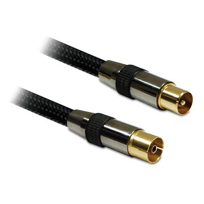 Cable Metronic Coaxial Tv 9,52mm Macho / Hembra - Negro