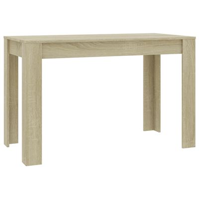 Vidaxl Mesa De Comedor Aglomerado 120X60x76cm 19Kg Roble Sonoma