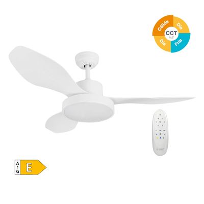 Ventilador De Techo Gsc 48' Motor Dc 3 Aspas Blanco
