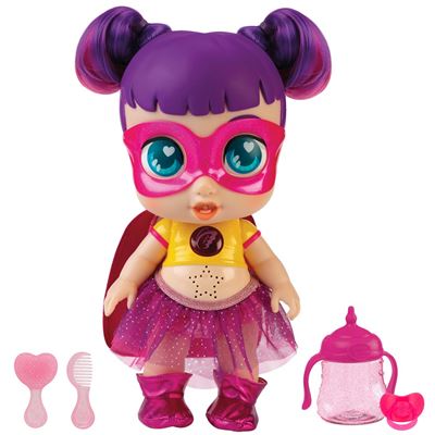 Muñeca superheroína super cute little babies sisi muñecas para niñas 3 años