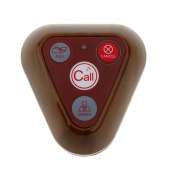Pulsador emisor transmisor para sistema de llamada inalámbrico PrimeMatik, 500m 4 teclas