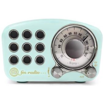 Altavoz Bluetooth Diseño Retro con radio FM R919-B, Azul - 1