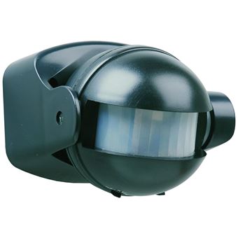 Sensor de movimiento Smartwares, 180° 12 m Negro ES34Z