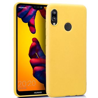 Funda Carcasa silicona calidad superior amarilla Huawei P30 lite