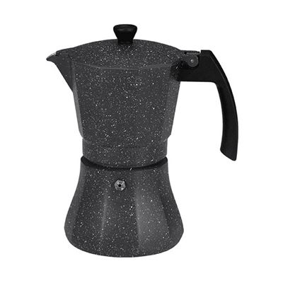 Cafetera Italiana Edm 76138 Inducción 12 Tazas Negro